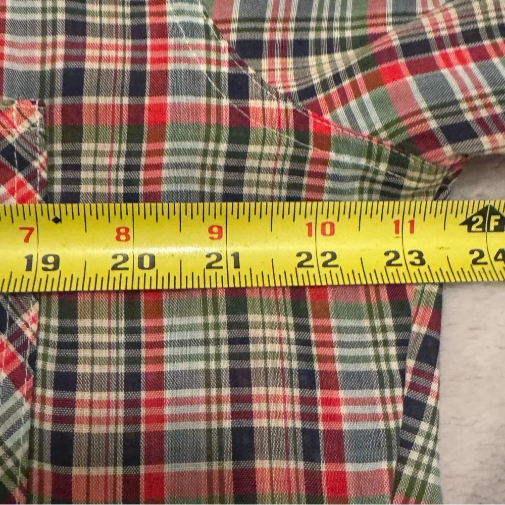 Levi’s Vintage Plaid Button Down Shirt Red Green Navy Check Men’s‎ XL